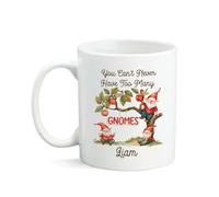 Tazas Porcelana Taza De Desayuno Nunca Se Tienen Demasiados Gnomos Adorables Divertido Tazas De Té Para Mujer Hombre Día De La Madre 330Ml