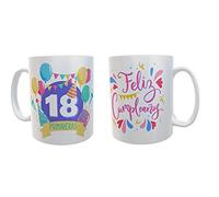 Tazas regalo 18 cumpleaños - fiesta - regalos hombre - artículos para fiesta (SOLO TAZA)