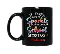 Tazas Ser Secretaria De Escuela Taza De Desayuno,Impresa,Personalizada,Tazas De Café Para Mujer Día De La Madre Café Y Té 330Ml
