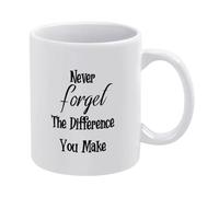 Tazas Té Nunca olvides la diferencia que marcas. Taza Cerámica Novios 330ml