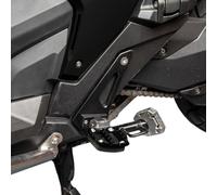 TAZGANTAX Estriberas traseras plegables aptas para Ho-nda X-ADV 750 2021-2023 Estriberas para reposapiés de motocicleta Juegos traseros Estriberas Pies Pedales XADV 750 X ADV750 Accesorios (Negro)