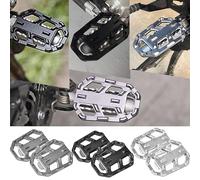 TAZGANTAX Pedal de pie de extensión para reposapiés ancho para motocicleta Compatible con B.M.W G310GS G310R R1200GS R1250GS ADV S1000XR F750GS F850GS R nine T 13-21 Estribera ampliada (Negro)