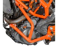 TAZGANTAX Protector de Motor de Acero para Motocicleta Protector de Marco de protección contra caídas de Barra de Choque Compatible con K.T.M Duke 250 Duke 390 Duke 250 390 2017-2022 (Naranja)