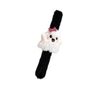 TAZIZI Brazalete fino de forro polar suave para niños y adultos | Muñequera de forro polar suave y elástica con 6 bonitos diseños para niños y adultos, complementos de disfraz