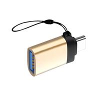 TAZIZI Convertidor portátil tipo C a USB con mayor durabilidad, soporta dispositivos de almacenamiento externos y protocolos de carga rápida, adaptador USB OTG de alta velocidad