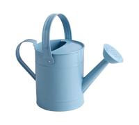 TAZIZI Home Gardener - Regadera de metal de 1,5 litros, color azul | Boquilla de ducha suave, boca ancha, asa de transporte, vertido