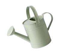 TAZIZI Home Gardener - Regadera de metal de 1,5 litros, color verde | Boquilla de ducha suave, boca ancha, asa de transporte, vertido