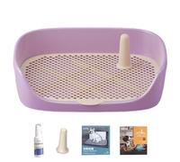 TAZIZI Inodoro para perros con base estable Easy, morado grande, B grande