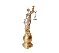 TAZIZI Lady Justices - Estatua de resina para mujer ciega, color dorado
