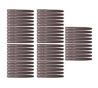 TAZIZI Mangas flexibles antienredos, color marrón, 3,5 cm, 50 unidades