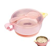 Tazón aislado para - 7.09x3.15 pulgadas de contenedor de bocadillos, tazón de comidas de dibujos animados, plato de preservación de calor para con mango cómodo | Vajilla práctica para el a