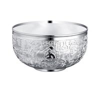 Tazón artístico de metal para tesoros de riqueza, Fengshui, decoración de escritorio, buena fortuna y abundancia