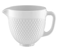 Tazón con cabezal inclinable, 4.5-5QT, compatible con Kitchenaid, Artisan 5KSM125,5KSM150,5KSM175,5KSM7580,RRK150(Ceramic 1pcs)