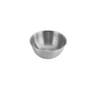 Tazón de acero inoxidable gran capacidad for sopa, fideos, Ramen, con báscula, contenedor comida for ensalada frutas, 17, 19, 25CM(17cm Silver)