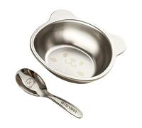 Tazón de acero inoxidable, platos de acero inoxidable, divertidos cuencos de arroz para animales de 450 ml - Comida de camping y platos para servir, platos