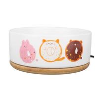 Tazón de Agua con Calefacción Cerámica Inteligente USB Evita el Agua de Mascotas Térmicas en Seco para Gatos para Perros, Calefacción Automática Uso Doméstico (S (aprox. 283 x 180 mm / 11.14 x