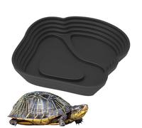 Tazón de agua de reptil, plato de comida de | Piscina de baños de antideslizante | Plato de agua de serpiente, plato de alimentación de ranas para s, ranas con cuernos, lagartijas, serpientes, dragone