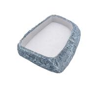 Tazón De Agua De Reptiles - Tazón De Comida Para Reptiles Terrariums, Terrarium Feed Food Bowl | Dispensador De Alimentación Hecho De Resina Sintética Para Ranas, Ermitas, Tortugas, Serpientes, Borrad