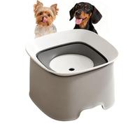 Tazón de agua para perros que no gotea | Bebedero y comida para mascotas | Cuenco de agua de bebida lenta para perros | Adecuado para apartamento, comedor, esquina, tiempo a solas, cocina, sala de
