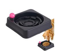 Tazón de alimentación lenta para comida de gato,Cuenco Interactivo Anti-asfixia Anti-Deslizante,Alimentador Rompecabezas Para Tazones De Alimentos Para Animales - Para Suministros para Mascotas Casa