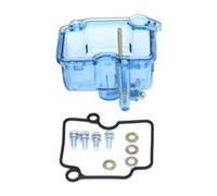 Tazón de cámara de Flotador de carburador Compatible Alconstar Clear VM22 Reemplazo Part(Blue)