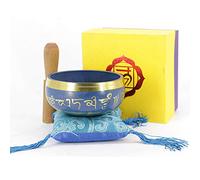 Tazón de canto tibetano para meditación chakra sanación oración yoga y curación a través de vibrante cuenco de canto budista Nepal hecho a mano