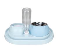 Tazón de Comida de Hurón, Tazones para Gatos para Gatos Interiores Alimentos para y Dispensador de Agua Set de Doble Elevado Tazón de Lento de Agua Potable para Perros Pequeños Gats Gatitos Gatitos