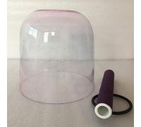 Tazón de cristal para cantar de 3ª octava de 20.3 cm, color claro, 1 pieza en nota musical E, chakra plexo solar 440HZ con diseño "flor de la vida" para sanar el sonido.