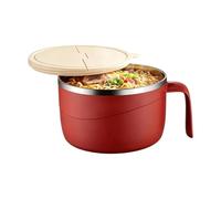 Tazón De Fideos Con Tapa Y Asa, Tazón Anti-quemaduras 1200 Ml