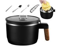 Tazón de fideos en el microondas, tazón de fideos para microondas con asas - Tazón de fideos de acero inoxidable con colador,Tazones de fideos en el microondas, cuenco Ramen de acero inoxidable para