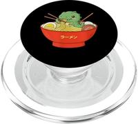 Tazón de Fideos japoneses T-Rex Ramen Anime Dinosaur Japan Food PopSockets PopGrip para MagSafe