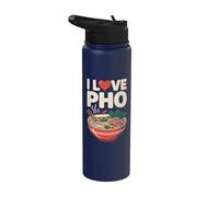 Tazón de fideos vietnamitas I Love Pho Stainless Steel Insulated Water Bottle