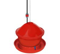Kerbl Hobbyfarming Bebedero para Aves 30 l, Bebedero para gallinas, plástico, Altura 70 cm, se Puede llenar Desde Arriba, con Patas Anchas, Flujo de Agua Regulable