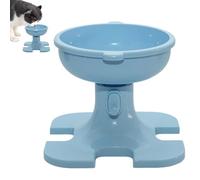 Tazón de gato elevado, gato elevado, tazón de mascota ajustable, anti-Slip Pet Food Container,Anti-Slip No Tip Food Container with Magnetic Sponge Grip for Indoor Cats Dogs Puppies Pet Neck Protection