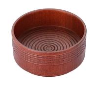 Tazón de Jabón de Afeitar de Madera, Herramienta de Taza de Taza de Roble para Hombres, Afeitadora Natural, Espuma de Limpieza Redonda, Brocha de Afeitar para el Cabello, Taza de Madera Natural
