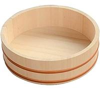 Tazón De Madera Para Mezclar Arroz De Sushi De 12 Tamaños, Bandeja Para Hacer Arroz Con Bandas De Cobre Para Restaurante De Sushi (Madera De Pino Blanco),72x16cm 69Tranquillity