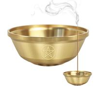 Tazón de oferta - Pentagram Dish Home Decor, pequeño cuenco de almacenamiento de joyería decorativo, accesorio ritual | Calidad duradera Altar Mesa Ceremonia Yoga Meditación Mindfulness Práctica para