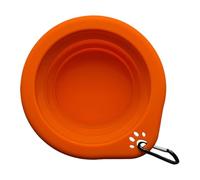 Tazón de Perro Plegable, tazón de Viaje para Perros | Silicone Travel Dog Water Bowl - Contenedor de Agua portátil Plegable, Taza de alimentación expandible con carabinaje para Caminar, Viajar
