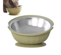 Tazón de perro slanted | 15° Tilt sin deslizamiento Feeding Bowl | Stainless Steel Pet Dis