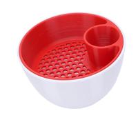 Tazón de Pistacho de Doble Cámara Innovador Organizador para Servir Nueces con Compartimento para Cáscara para el Hogar, Cocina, Oficina, Mesa de café, Amante de los Refrigerios, Plástico