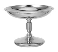 Tazón de Postre de Acero Inoxidable 10x7,5x6cm plata | Base Estabilidad, Acabado Pulido, Uso Diario en Casa, para Helados, Yogur y Ocasiones Obsequios