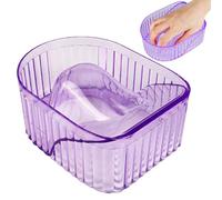 Tazón de remojo de extracción de manicura - Bandeja de cuidado de las uñas reutilizable, Dip Powder Soaking Dish | Herramienta de tratamiento de uñas sólida y fuerte de las uñas, tazón de remover de e