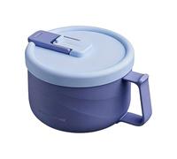 Tazón de sopa con asa - Taza de aislada de acero inoxidable de 1100 ml | Calor duradero de la taza anti escaldaduras de los tallarines de la categoría alimenticia que retiene el uso portátil de