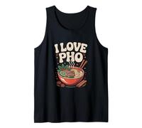 Tazón de sopa de fideos I Love Pho Delight Camiseta sin Mangas