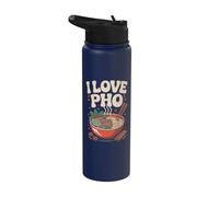 Tazón de sopa de fideos I Love Pho Delight Stainless Steel Insulated Water Bottle