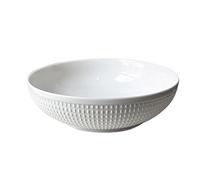 Tazón de sopa de fruta tazón grande para el hogar, cuenco de cerámica blanca, cuenco de ventanas en escabeche, pescado en escabeche, tazón de sopa grande simple, ensaladera, platos de cena