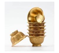 Tazón De Suministro De Agua Frente A Buda, Taza De Agua Bendita Con Ocho Tallas Auspiciosas, Suministros Budistas For La Taza (Color : 1set/7pcs_Small)