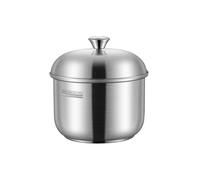 Tazón de vapor de acero inoxidable para vapor, cuenco de sopa de cocina, tazón de huevo al vapor, olla pequeña, herramienta de cocina, fácil de usar, ensalada de frutas, tazón de sopa de postre