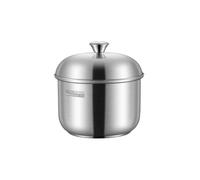 Tazón de vapor de acero inoxidable para vapor, cuenco de sopa de cocina, tazón de huevo al vapor, olla pequeña, herramienta de cocina, fácil de usar, ensalada de frutas, tazón de sopa de postre