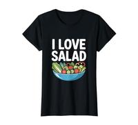 Tazón de Verduras Frescas Veganas I Love Salad Camiseta gráfica económica